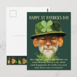 Happy St. Patricks Day Postcard Postkarte
