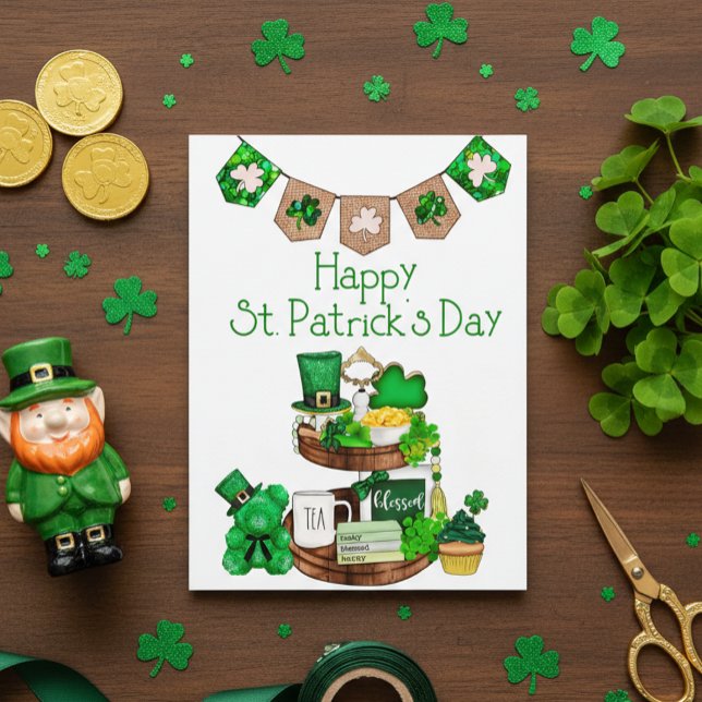 Happy St. Patrick's Day Postcard Postkarte (Von Creator hochgeladen)