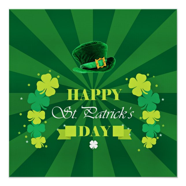 Happy St. Patrick's Day Poster (Vorderseite)