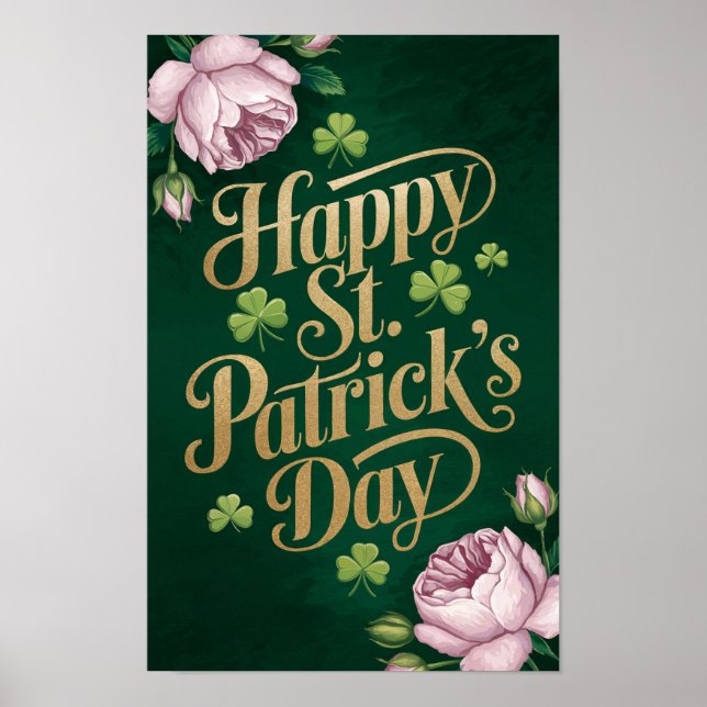 Happy St. Patrick's Day Poster (Vorne)