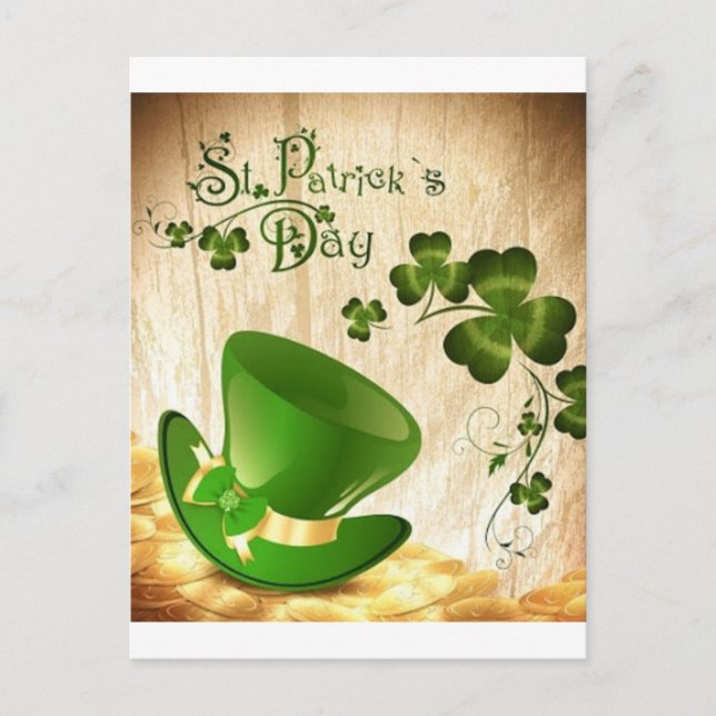 Happy St. Patrick's Day Postkarte (Vorderseite)