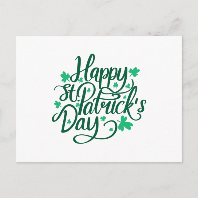 Happy St Patricks Day Postkarte (Vorderseite)