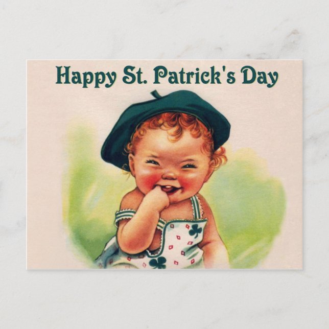 Happy St. Patrick's Day Postkarte (Vorderseite)