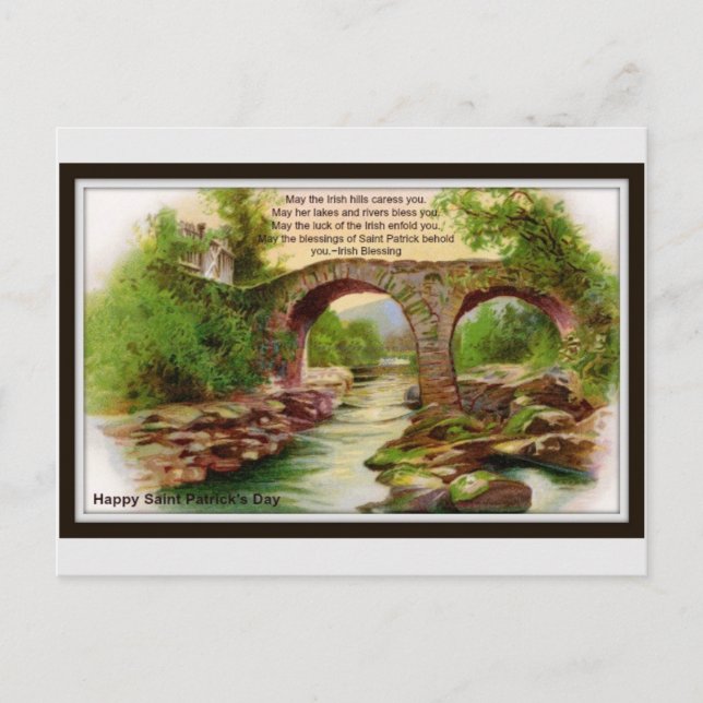 Happy St. Patrick's Day Postkarte (Vorderseite)