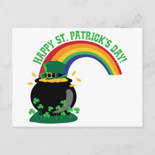 Happy St. Patricks Day Postkarte