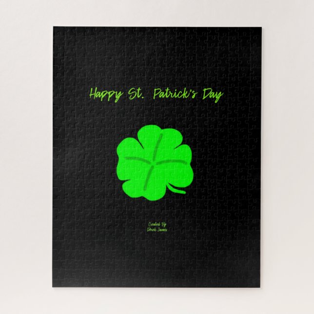 Happy St. Patrick's Day Puzzle 16" X 20" (Vertikal)