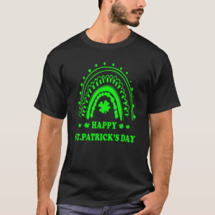 Happy St Patrick's Day Rainbow Green Kleeblatts Le T-Shirt