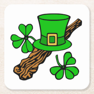 HAPPY ST.PATRICK'S DAY RECHTECKIGER PAPPUNTERSETZER