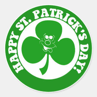 HAPPY ST PATRICK'S DAY RUNDER AUFKLEBER