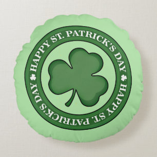Happy St. Patricks Day Rundes Kissen