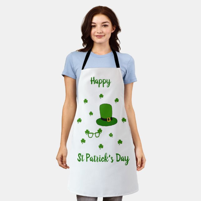 Happy St Patrick's Day Schürze (Getragen)