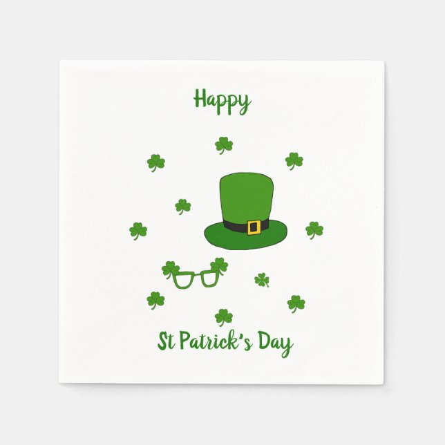 Happy St Patrick's Day Serviette (Vorderseite)