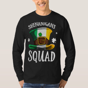 Happy St Patrick's Day Shenanigans Squad Hat Irlan T-Shirt