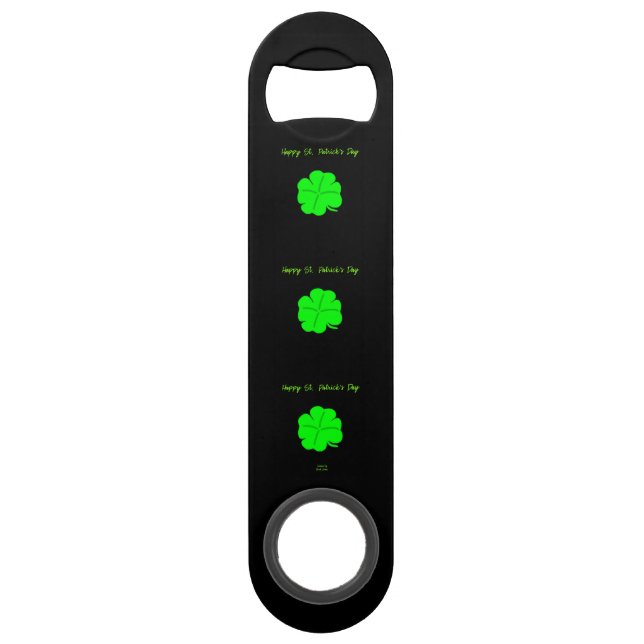 Happy St. Patrick's Day Speed Bottle Opener Flaschenöffner (Vorderseite)