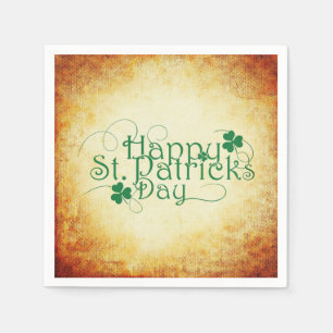 Happy St. Patrick's Day Square Serviette