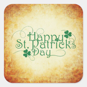 Happy St. Patrick's Day Square Sticker