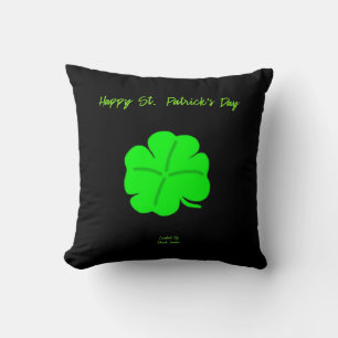 Happy St. Patrick's Day Square Throw Kissen