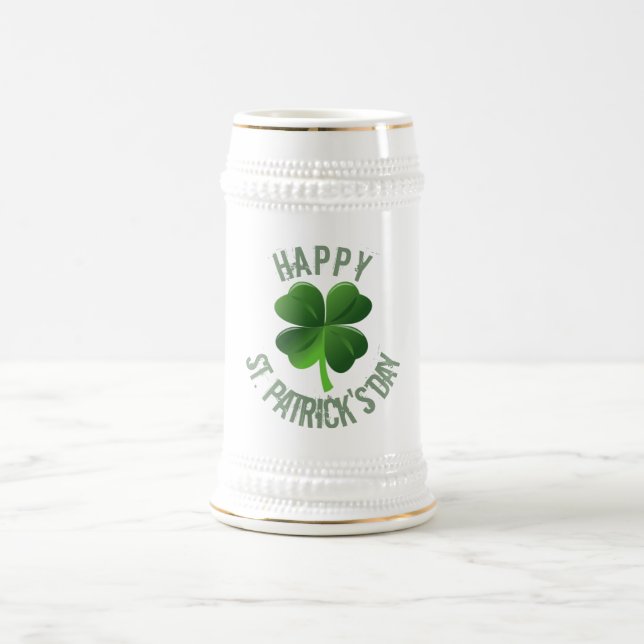 Happy St. Patrick's Day Stein Bierglas (Mittel)