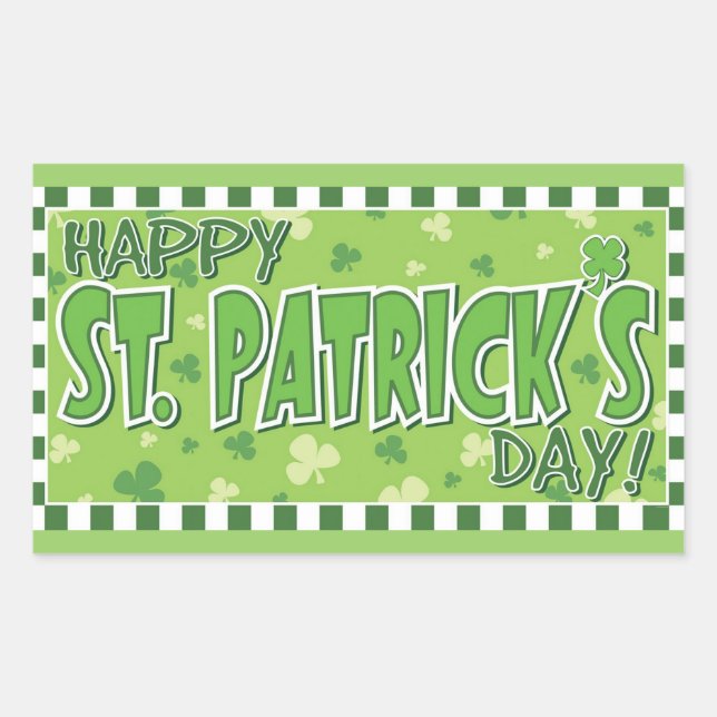 Happy St. Patrick's Day Sticker (Vorderseite)