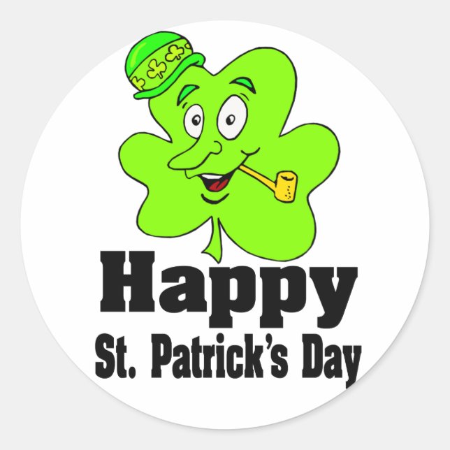 Happy St. Patrick's Day Stickers (Vorderseite)