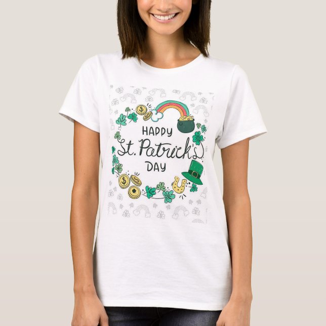 Happy St. Patrick's Day T-Shirt (Vorderseite)