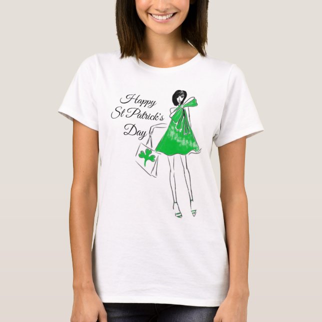 Happy St Patrick's Day T - Shirt (Vorderseite)