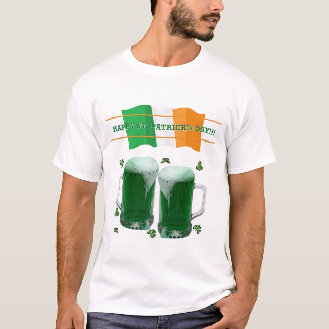 Happy St. Patrick's Day T - Shirt Beer (Vorderseite)