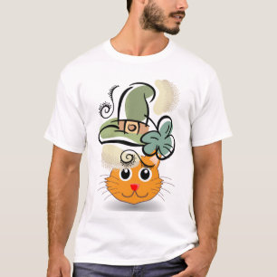 Happy St. Patrick's Day T - Shirt Cat