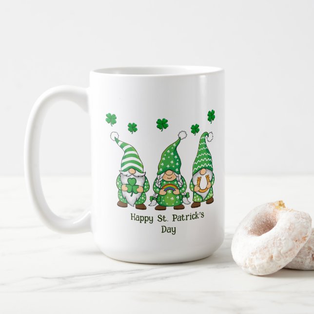 Happy St. Patrick's Day Tasse (Mit Donut)