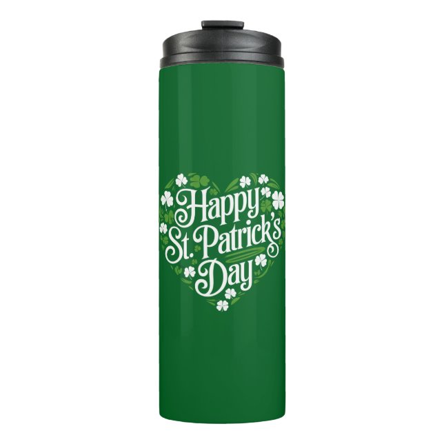Happy St Patrick's Day Thermosbecher (Vorderseite)
