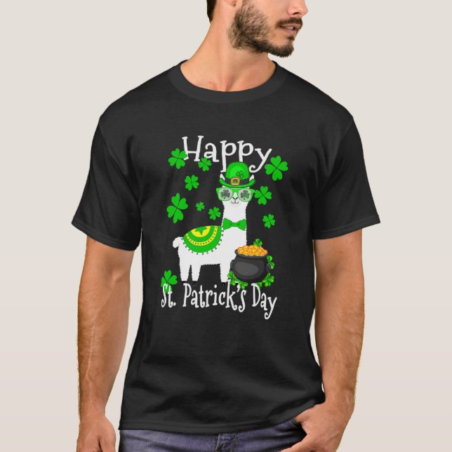 Happy St Patrick's Day Three Gnome Irish Shamrock  T-Shirt (Vorderseite)