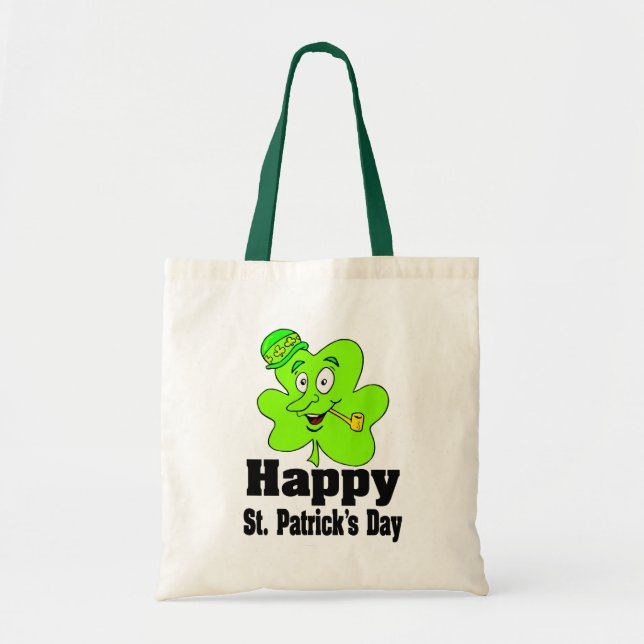 Happy St. Patrick's Day Tote Bag Tragetasche (Vorne)