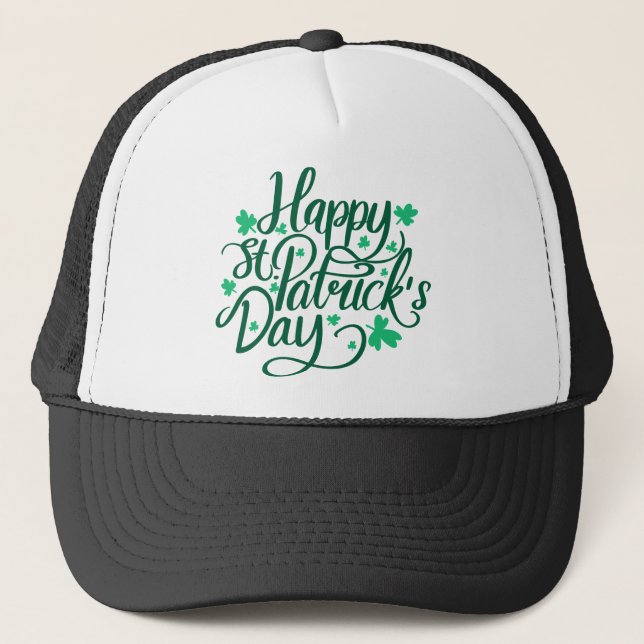 Happy st Patricks Day Truckerkappe (Vorderseite)
