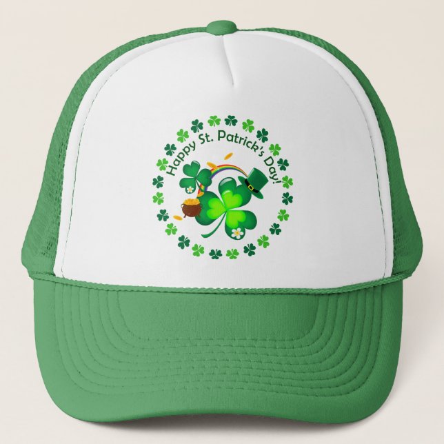 Happy St. Patrick's Day Truckerkappe (Vorderseite)