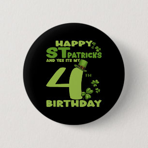 Happy St Patricks Day und ja, es ist mein 4. Gebur Button