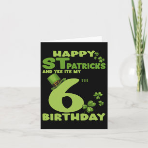 Happy St Patricks Day und ja, es ist mein 6. Gebur Karte