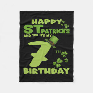Happy St Patricks Day und ja, es ist mein 7. Gebur Fleecedecke
