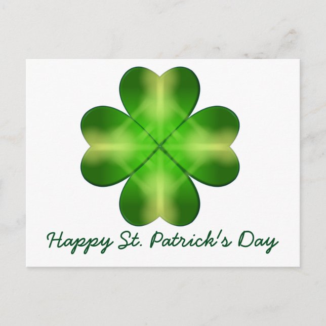 Happy St Patrick's Day und Viel Glück Personalisie Postkarte (Vorderseite)
