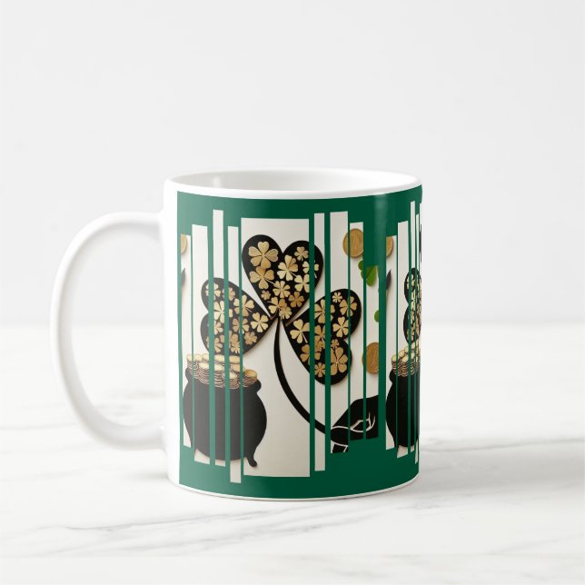 Happy St. Patrick's Day! Unique and Original Produ Kaffeetasse (Links)