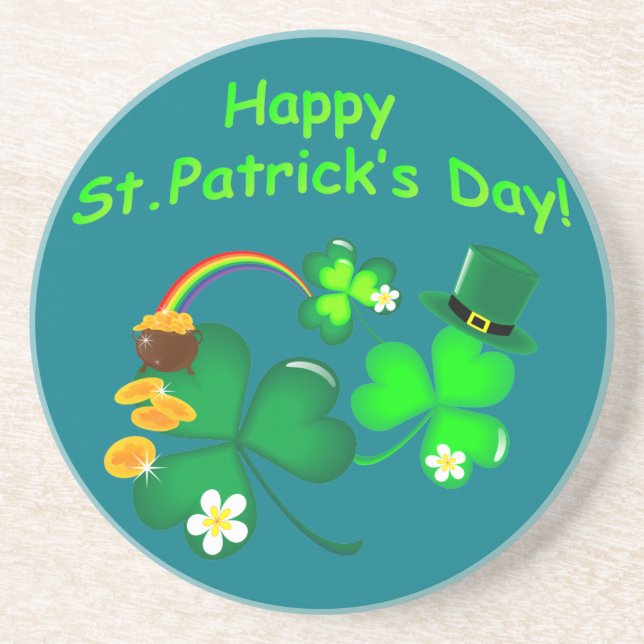 Happy St. Patrick's Day Untersetzer (Vorne)