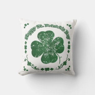 Happy St. Patrick's Day - Vintager Stil Kissen