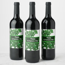 Happy St.Patrick's Day Wine Label