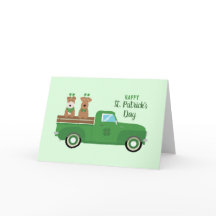 Happy St Patricks Day Wire Fox Terrier Dog