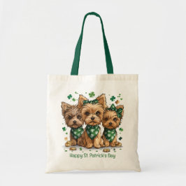 Happy St. Patrick's Day Yorkshire Terrier Dogs Tragetasche