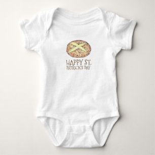 Happy St. Patrick's Paddy's Day Irish Soda Brot Baby Strampler