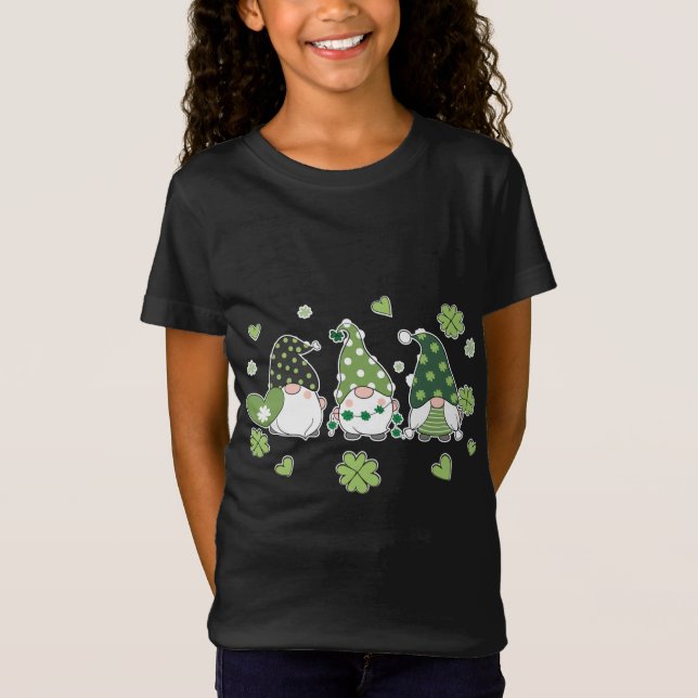 Happy St. Patricks Patrick's Day Gnome Trio S T-Shirt (Vorderseite)