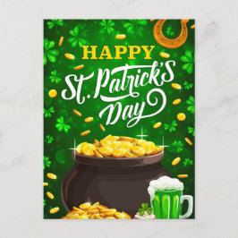 Happy St Patricks Postcard Feiertagspostkarte