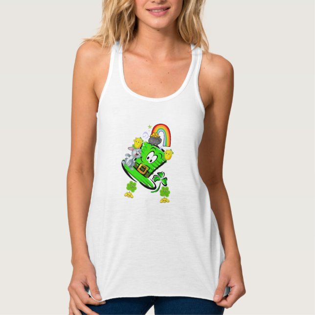 Happy St. Patrick's Rabbit Tank Top (Vorderseite)