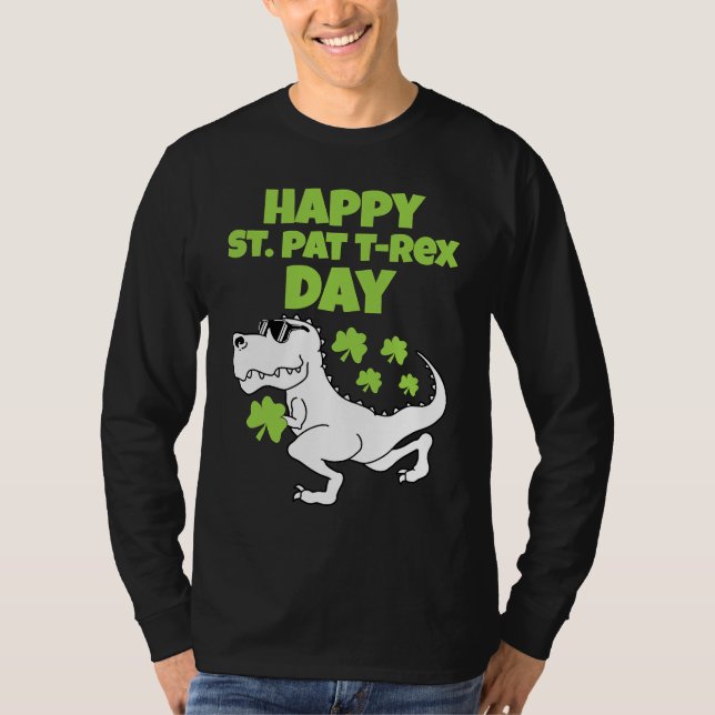 Happy St Patricks T Rex Day Women Men Boy Girl Kid T-Shirt (Vorderseite)