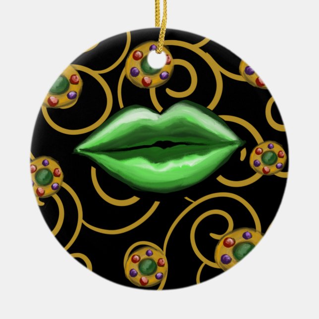 Happy St. Patty's Day Keramik Ornament (Vorne)